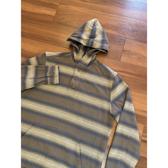 Dakota Grizzly Other - Dakota Dkota Grizzly Henley Hoodie Long Sleeve Shirt Brown Men's Size Medium